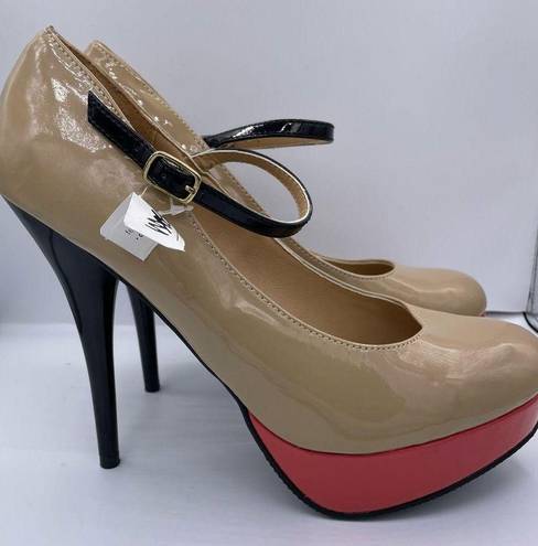 Mossimo Supply Co Mossimo glossy platform high heels women’s Size 10