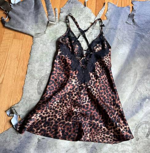 Frederick's of Hollywood  Leopard Slip Dress