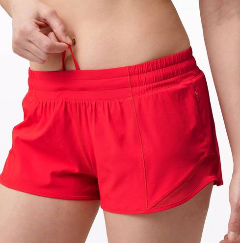 Lululemon Red Hotty Hot Shorts