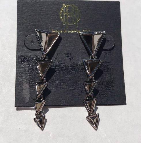 House of Harlow  1960 Graduated Triangle Earrings