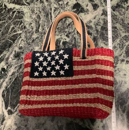 Q&A American Flag 🇺🇸 USA Natural Straw Bag