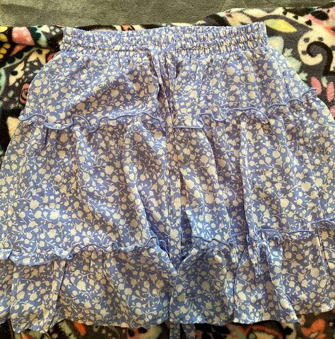 Sienna Sky Blue Floral Skirt