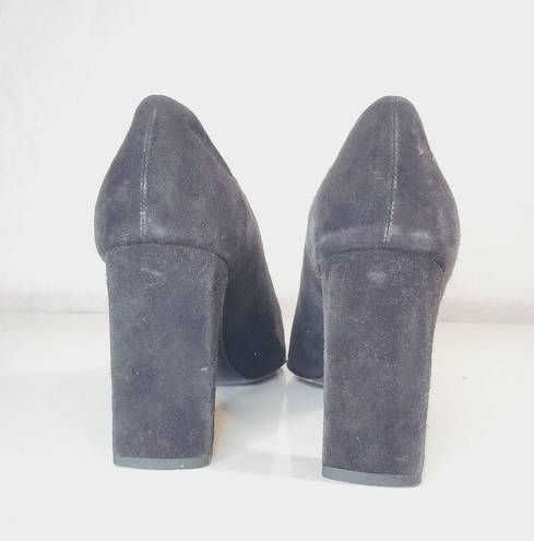 DKNY  Vintage Suede Round Square Toe Block Heel 4.25 in Size 8 M