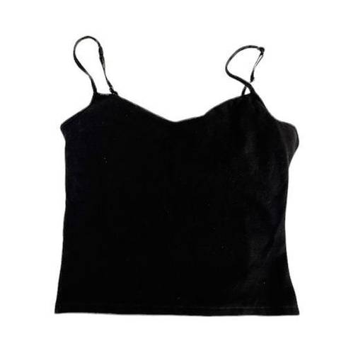 Energie  Black Cropped Padded Tank Top | L