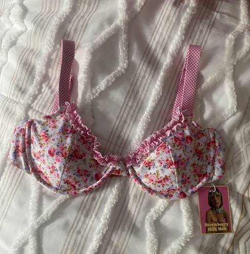 strawberry milk mob young love bikini top