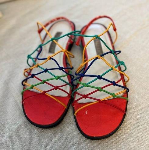 Strappy elastic sandals ! Perfect for Pride Month 🏳️‍🌈 Size 7