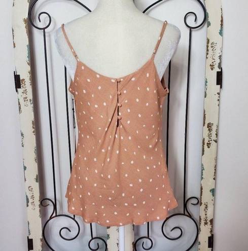 ASTR the label cowl neck clay polka dot camisole