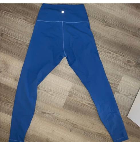 Lululemon high rise  wunder under 28” leggings in blue nile