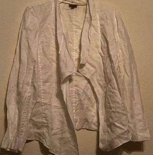 J.Jill  Linen Open Shirt Cardigan M