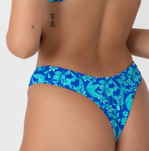 Bright Swimwear Blue Floral Bikini Set