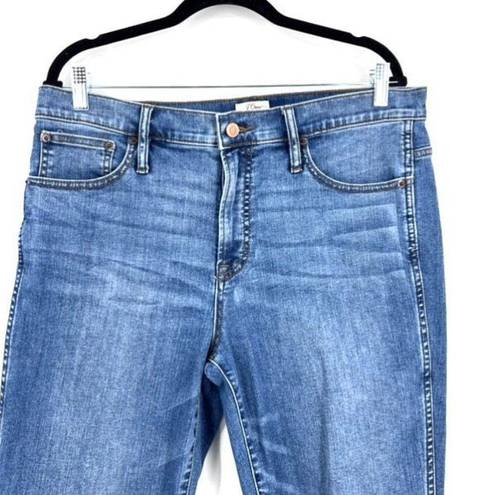 J.Crew  Women's Vintage Straight Jeans Distressed Ripped Medium Wash Size 32