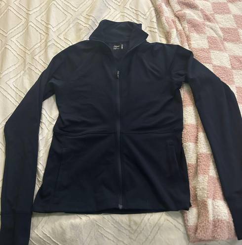 Athletic Zip Up Jacket Blue Size XS