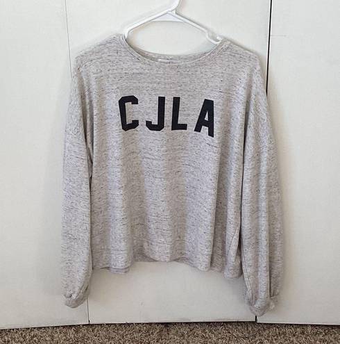 Carly Jean Los Angeles Light Gray Carley jean Angeles crewneck