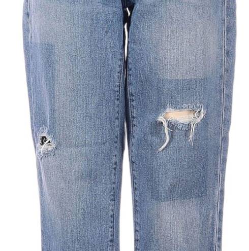 Gap  Girlfriend Cropped Distressed Jeans - 26