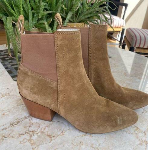 Harper Matisse  Tan Leather Ankle Boots 9 - Women | Color: Beige camel brown  | S