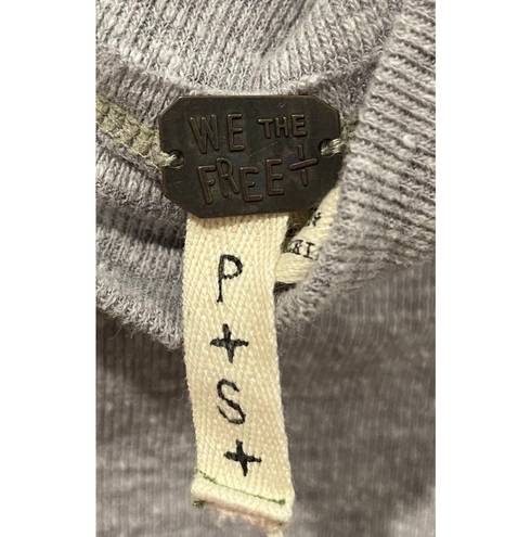 We The Free Palisades Pullover Grey Top Shirt Sweater