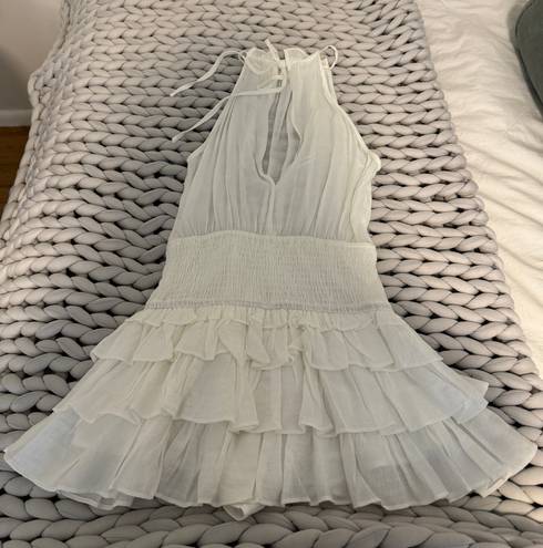 idem Ditto White Ruffle Dress