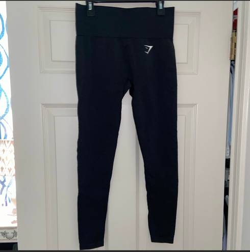 Gymshark Black Marl Vital Seemless Leggings