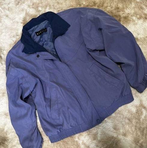 Vintage Bomber Jacket Purple Size M