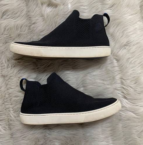 Rothy's The Chelsea Boot Sneaker Black Womens 10