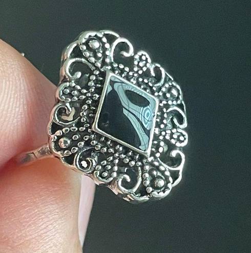 Onyx stone woman ring size 6.5