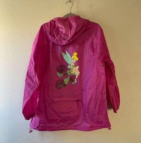 Disney  y2k tinker bell pink rain jacket size large/ xlarge