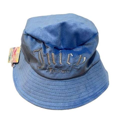 Juicy Couture  x Forever 21 Terry Cloth Bucket Hat Blue New with Tags