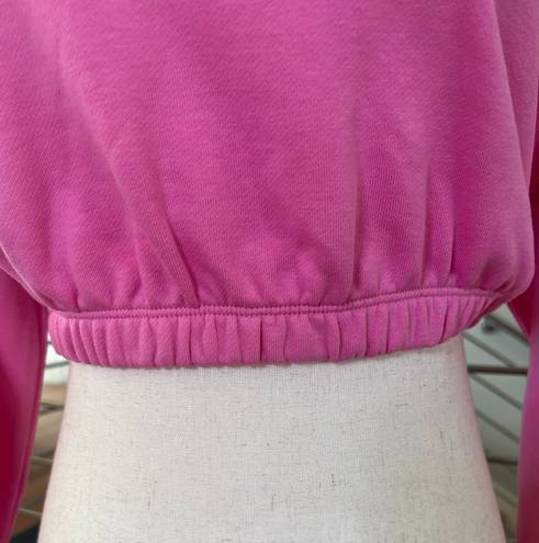 Naked Wardrobe French Terry Hoodie In Bubblegum Pink