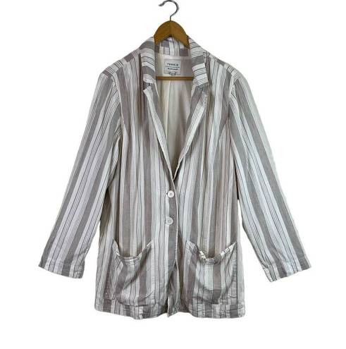 Torrid  Striped Linen Blazer