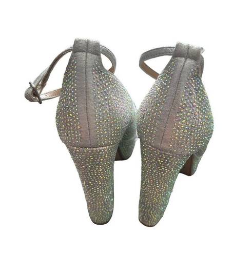 Soda  Rhinestone Studded Platform Heels Size 6.5 NEW