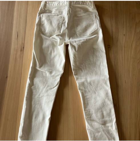 Oak + Fort cream denim pant jeans