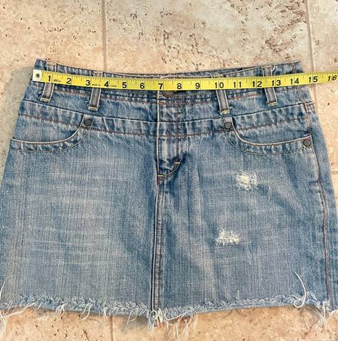 American Eagle Mini Low Waist Denim Skirt