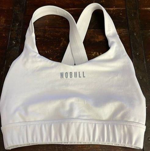 Nobull  White Pace Sports Bra Size XS