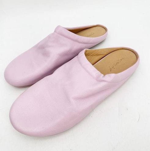 ma*rs èll Slip On Leather Mules Pink Purple Lavender 38.5 NEW