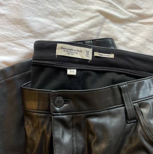 Abercrombie & Fitch Curve Love Faux Leather Pants