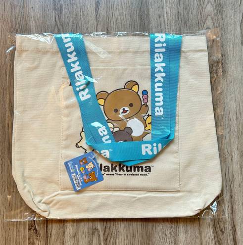 Sanrio Rilakkuma 20th Anniversary USA Tour Canvas Tote Bag NWT