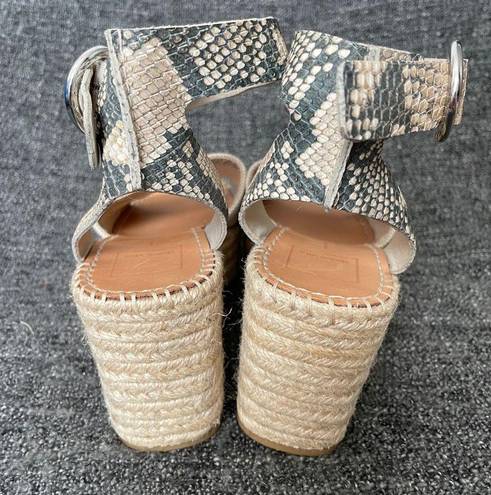 Dolce Vita Lesly Wedge Sandals Snake Print Ankle Strap Espadrille Women’s Size 6