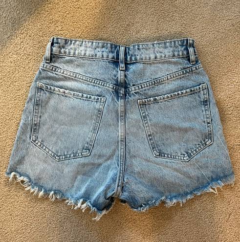 ZARA Distressed Jean Shorts