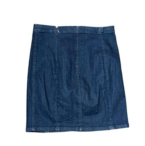 Polo  Ralph Lauren Denim Pencil Skirt Size 2 Blue Cotton Stretch Womens 27X17.5