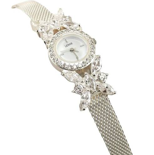 Sterling Silver Lenox 925  Crystal Butterfly Ladies Watch New in Original Box