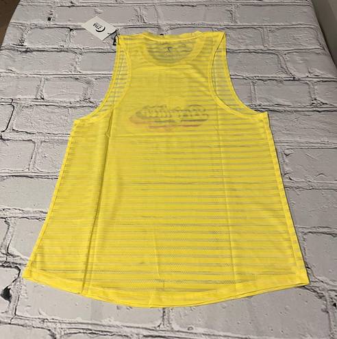 Zyia Active Lemon Brighter Tank  Women’s Yellow Mesh size XL .