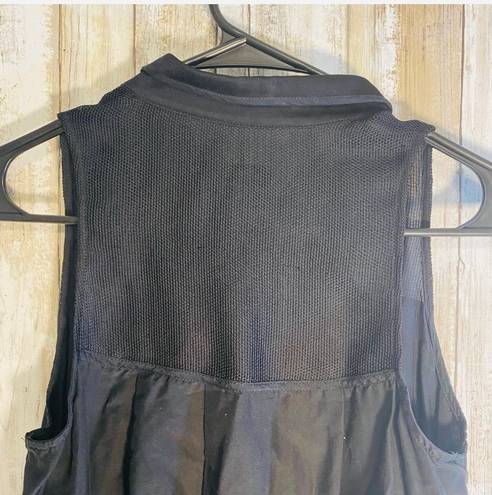 Rag and Bone  Silk Blend Sleeveless All Black Dress Button Down size XS