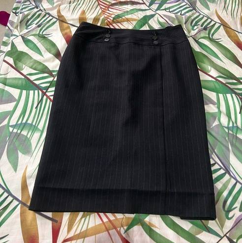 Striped work skirt, black pencil skirt, a line skirt, office skirt, skirt suit Size 6