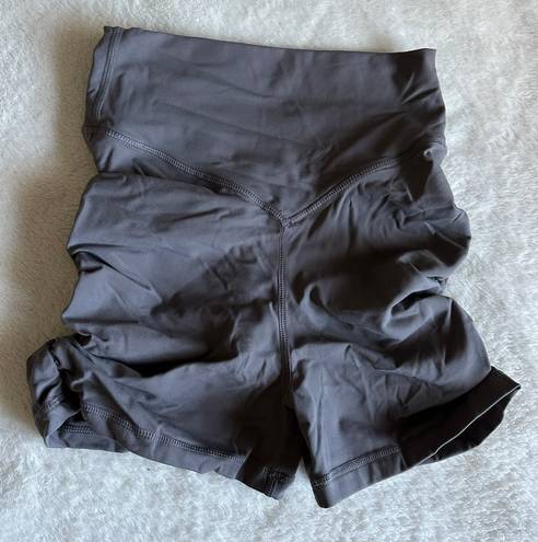 Meshki Charcoal Ruched Shorts