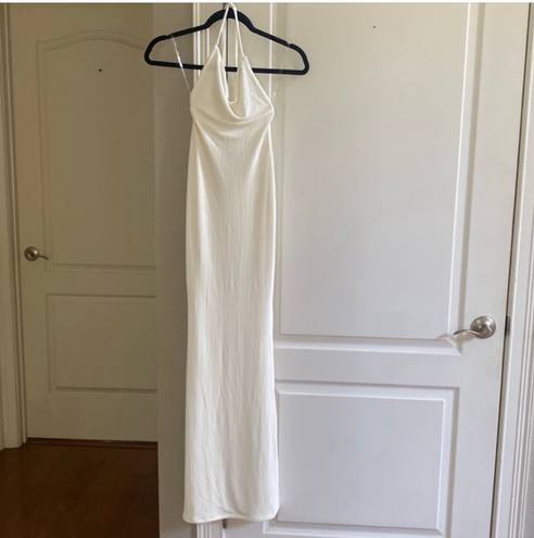 Naked Wardrobe Cream Maxi dress