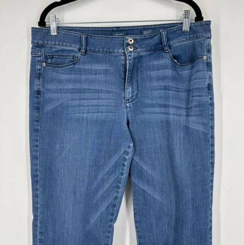 J.Jill  Denim Brighton Straight Leg Jeans Size 12 medium wash blue