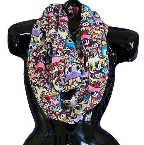 Tokidoki Neon Star Colorful Owl Infinity Scarf