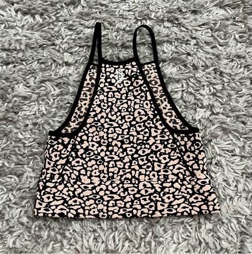 Free People Movement  brown leopard print seamless bralette tank size xs/s