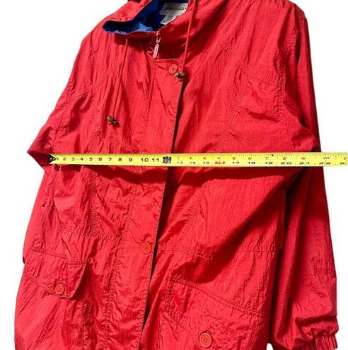 Cabin creek  oversized Women's Red and Blue Jacket EUC