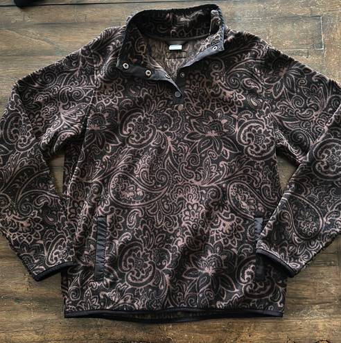 Cinch Tooled Western Brown Womens Pullover Size L